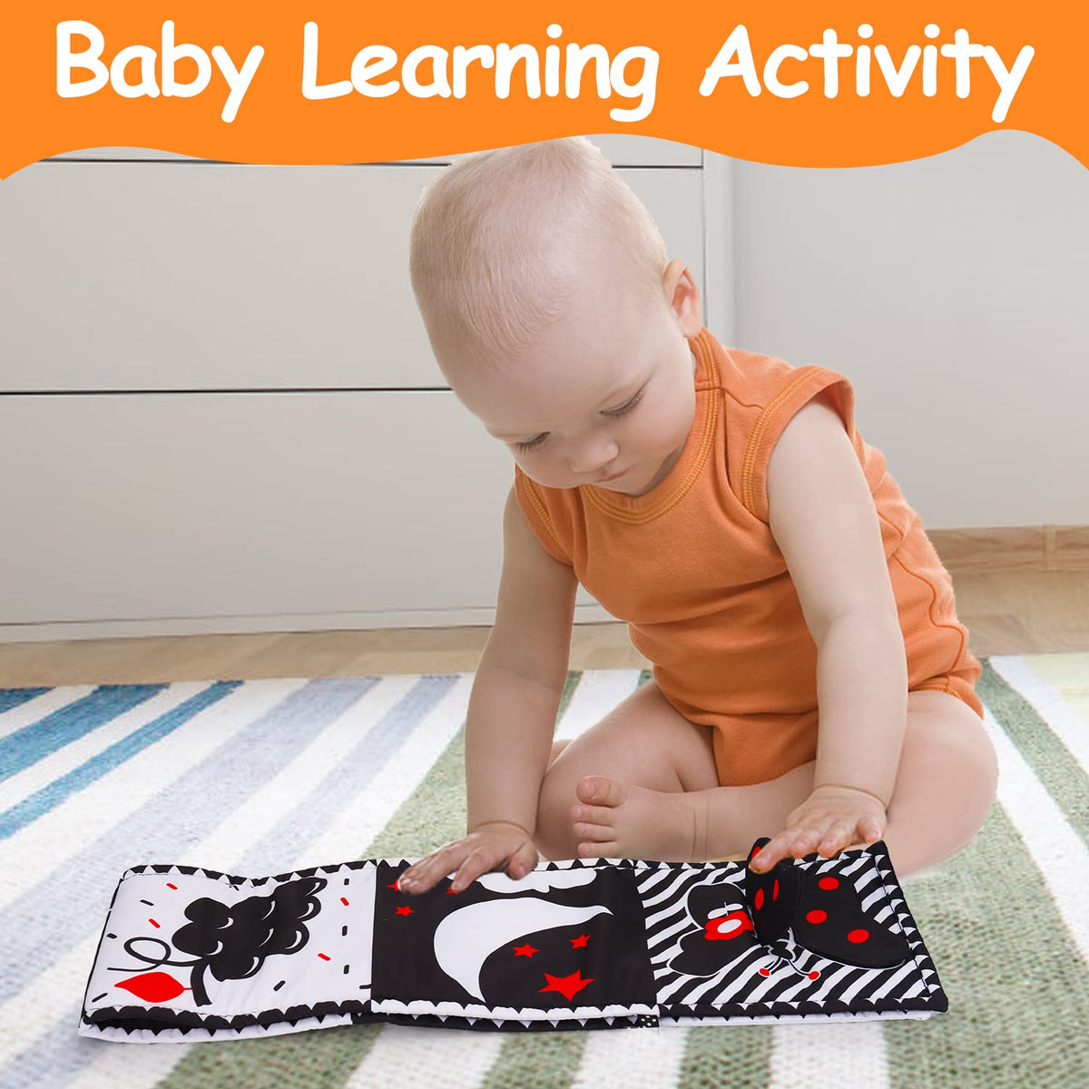 Peekaboo NewBorn Baby Soft Book – Perfect for Tummy Time & Snuggles – Consulate X, view 3 of 7