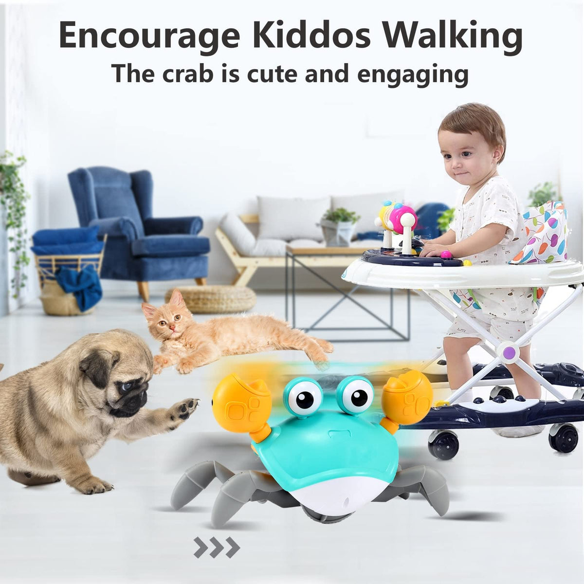 Scuttle & Groove Crawling Crab – Baby Fun Tummy Time & Crawling Buddy – Consulate X, view 5 of 10