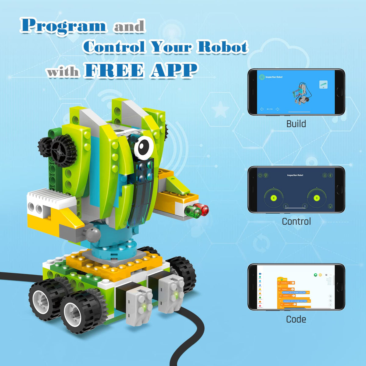 Coding Robot Master: 200+ Fun Educational Bots in 1 App-Controlled Kit with 47 Video Lessons – Consulate X, view 5 of 12