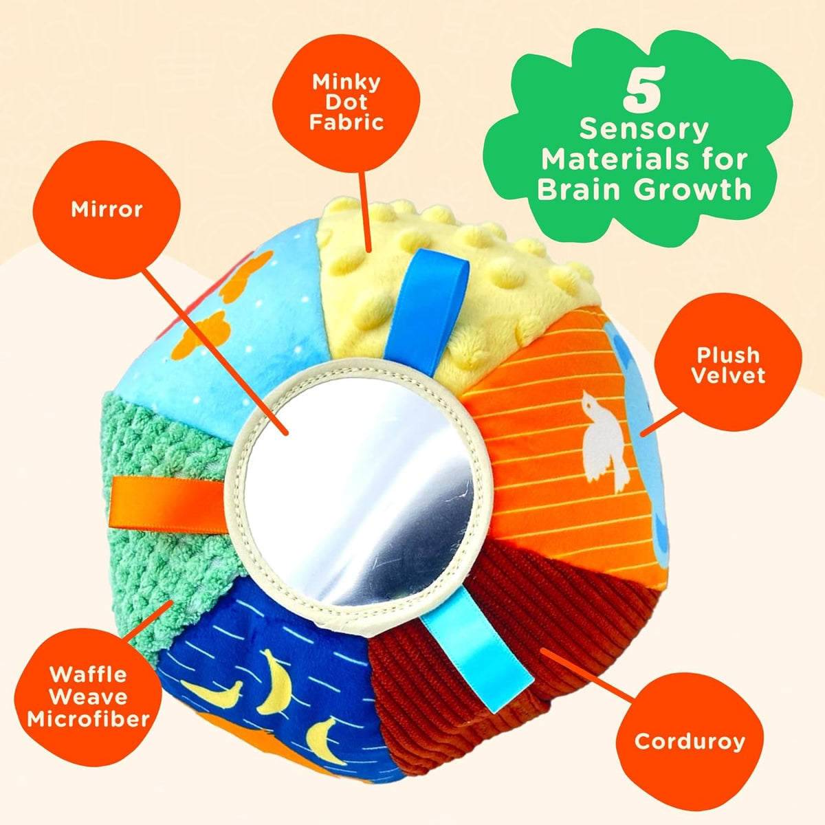 Interactive Sensory Loopy Loops Baby Ball: Kick, Play & Explore for Sensory Fun! – Consulate X, view 3 of 5