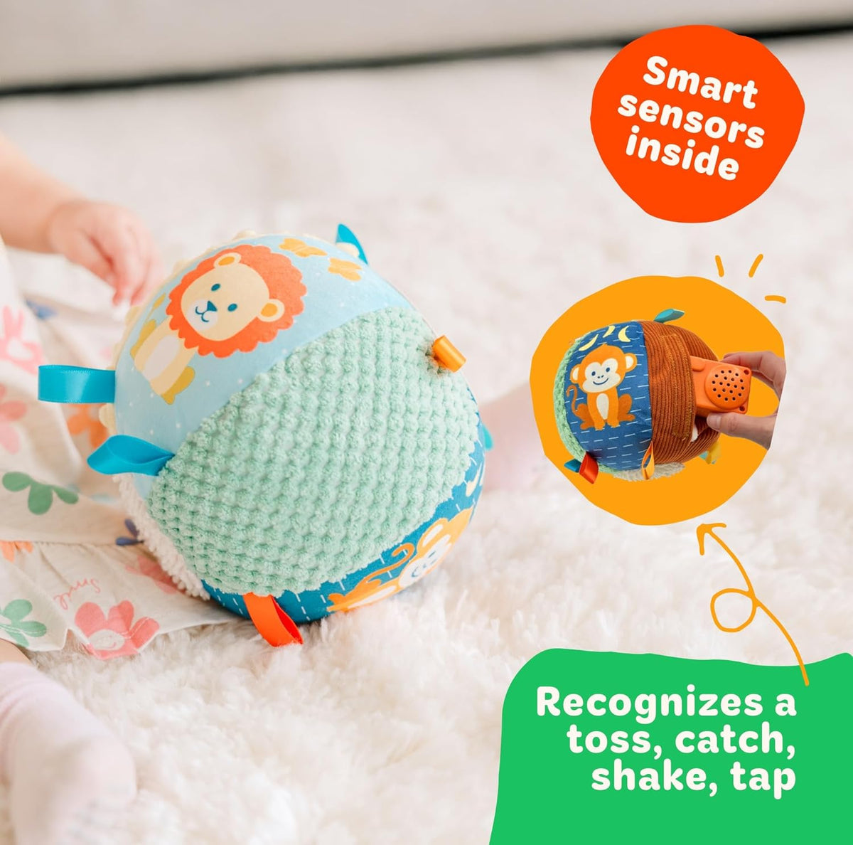 Interactive Sensory Loopy Loops Baby Ball: Kick, Play & Explore for Sensory Fun! – Consulate X, view 5 of 5