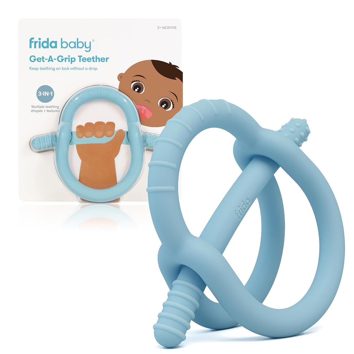 Get-A-Grip Silicone Baby Teether | Easy-Hold, BPA-Free Teething Relief – Consulate X, view 8 of 9