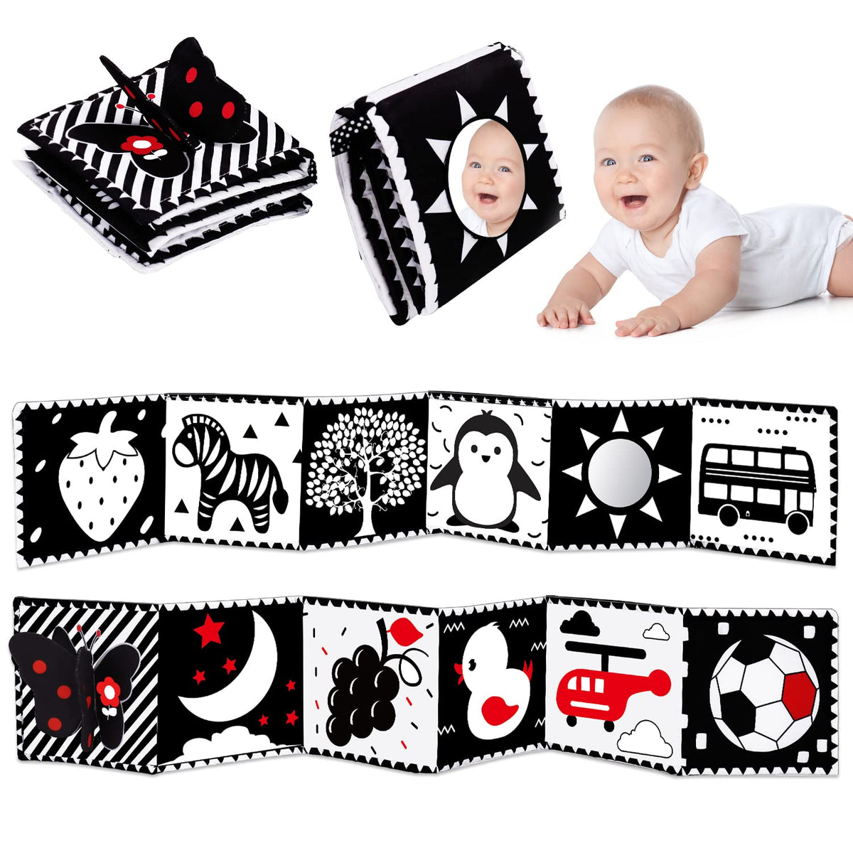 Peekaboo NewBorn Baby Soft Book – Perfect for Tummy Time & Snuggles – Consulate X, view 1 of 7