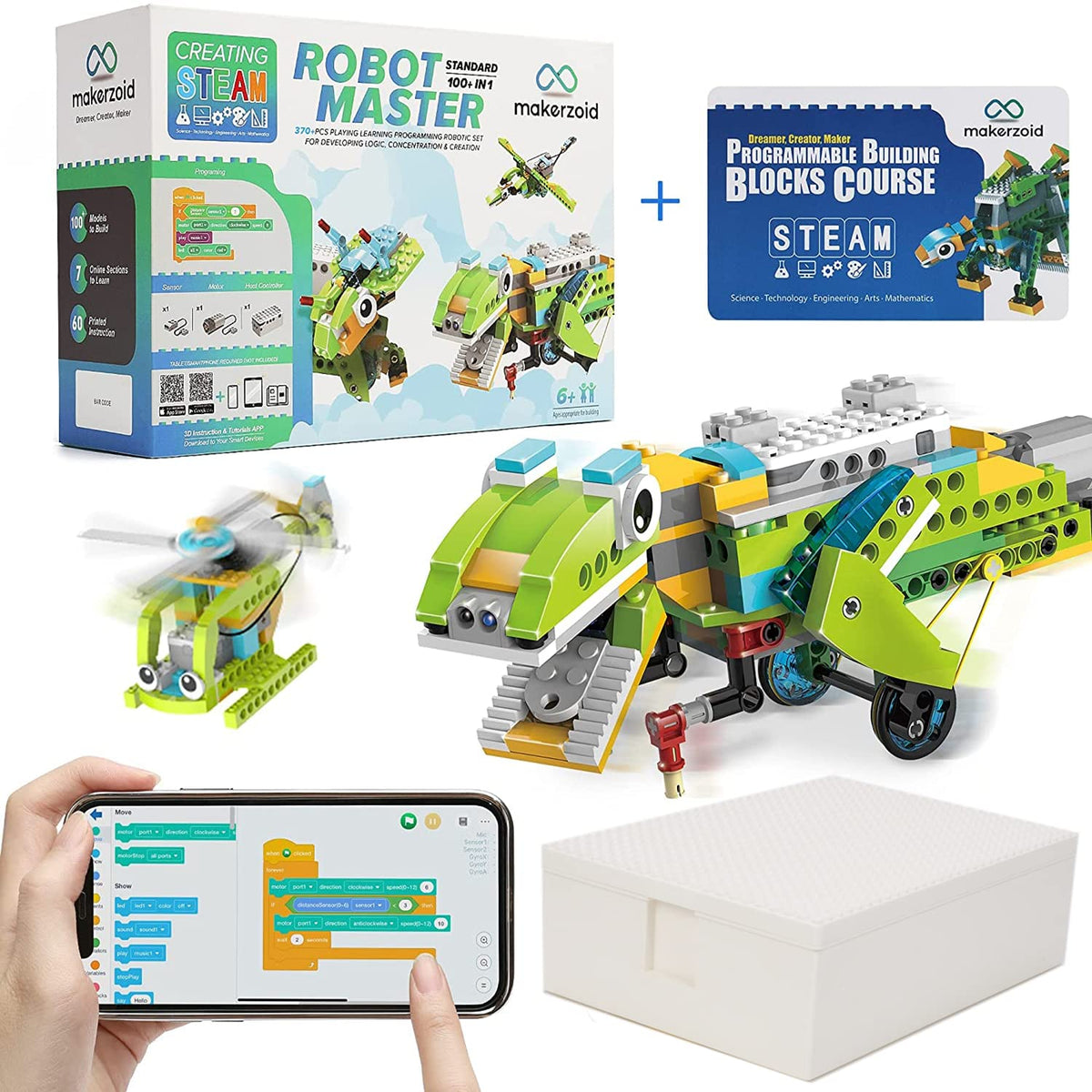 Coding Robot Master: 200+ Fun Educational Bots in 1 App-Controlled Kit with 47 Video Lessons – Consulate X, view 7 of 12
