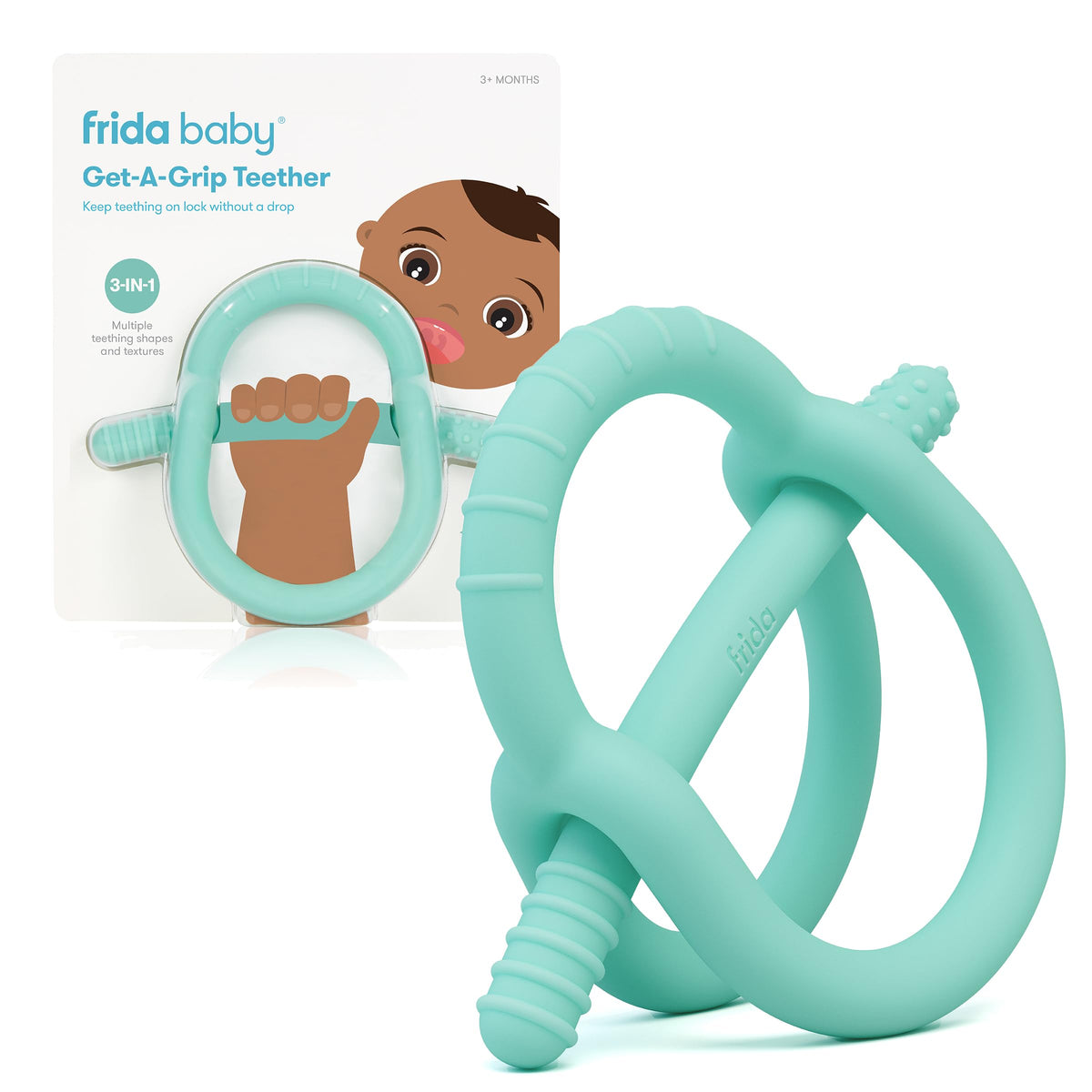 Get-A-Grip Silicone Baby Teether | Easy-Hold, BPA-Free Teething Relief – Consulate X, view 3 of 9