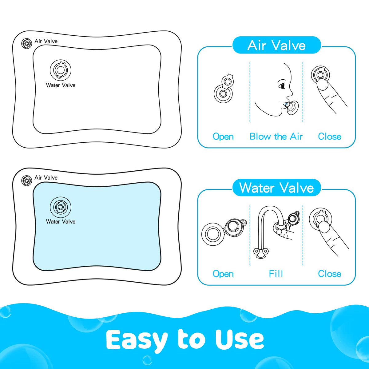 MyPool Inflatable Tummy Time Water Mat for Babies – Consulate X, view 9 of 10