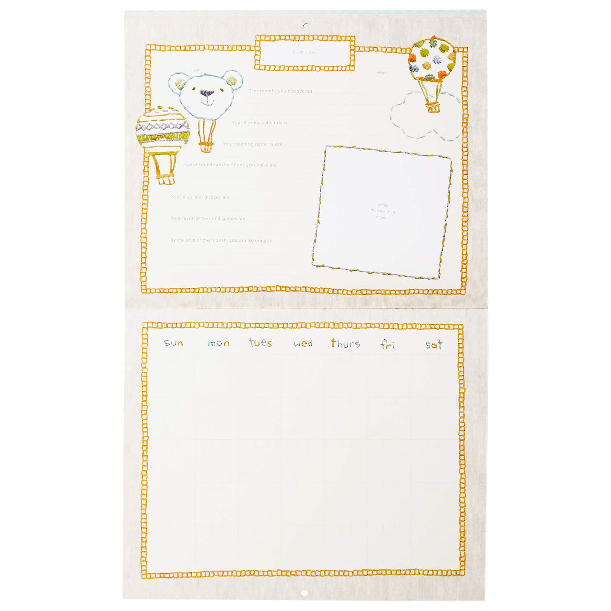 My First Year Calendar with Milestone Stickers – Consulate X, view 6 of 9