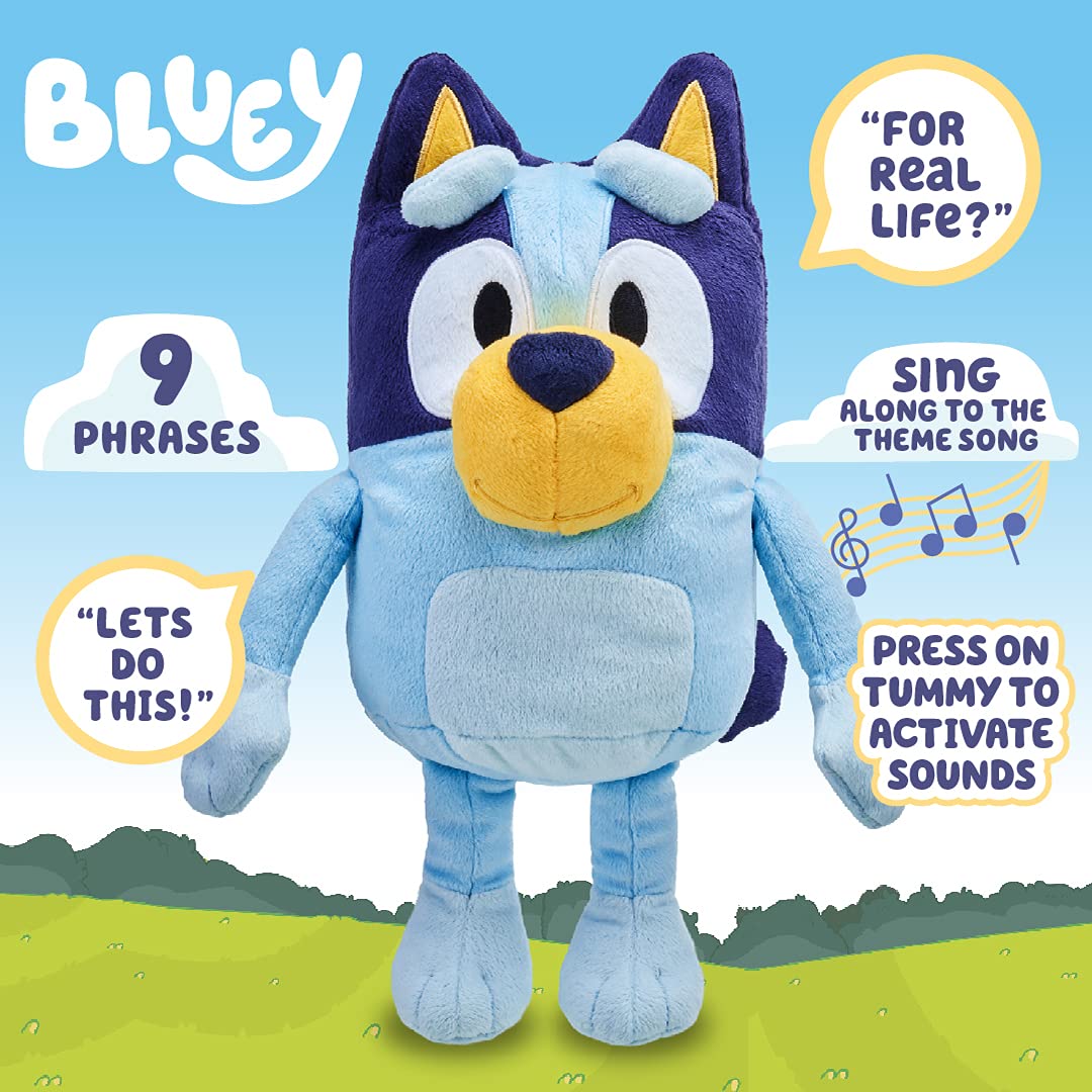 Talking Bluey - Interactive 13" Sing Along Plush – Consulate X, view 3 of 16