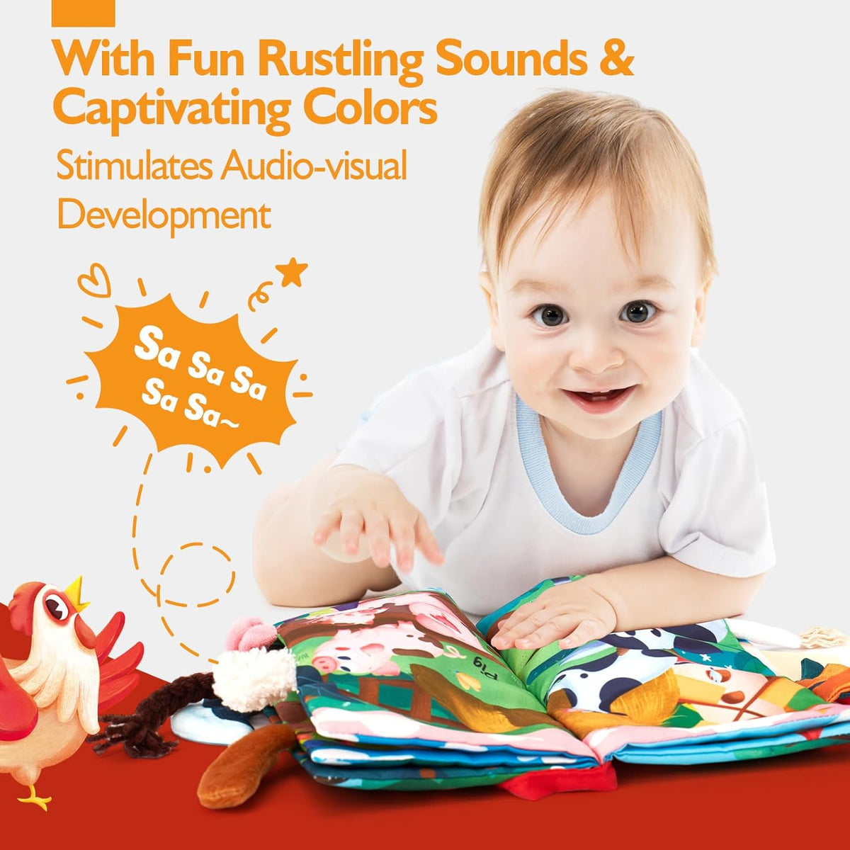 High Contrast Baby Books for Tummy Time & Sensory Play – Consulate X, view 10 of 12