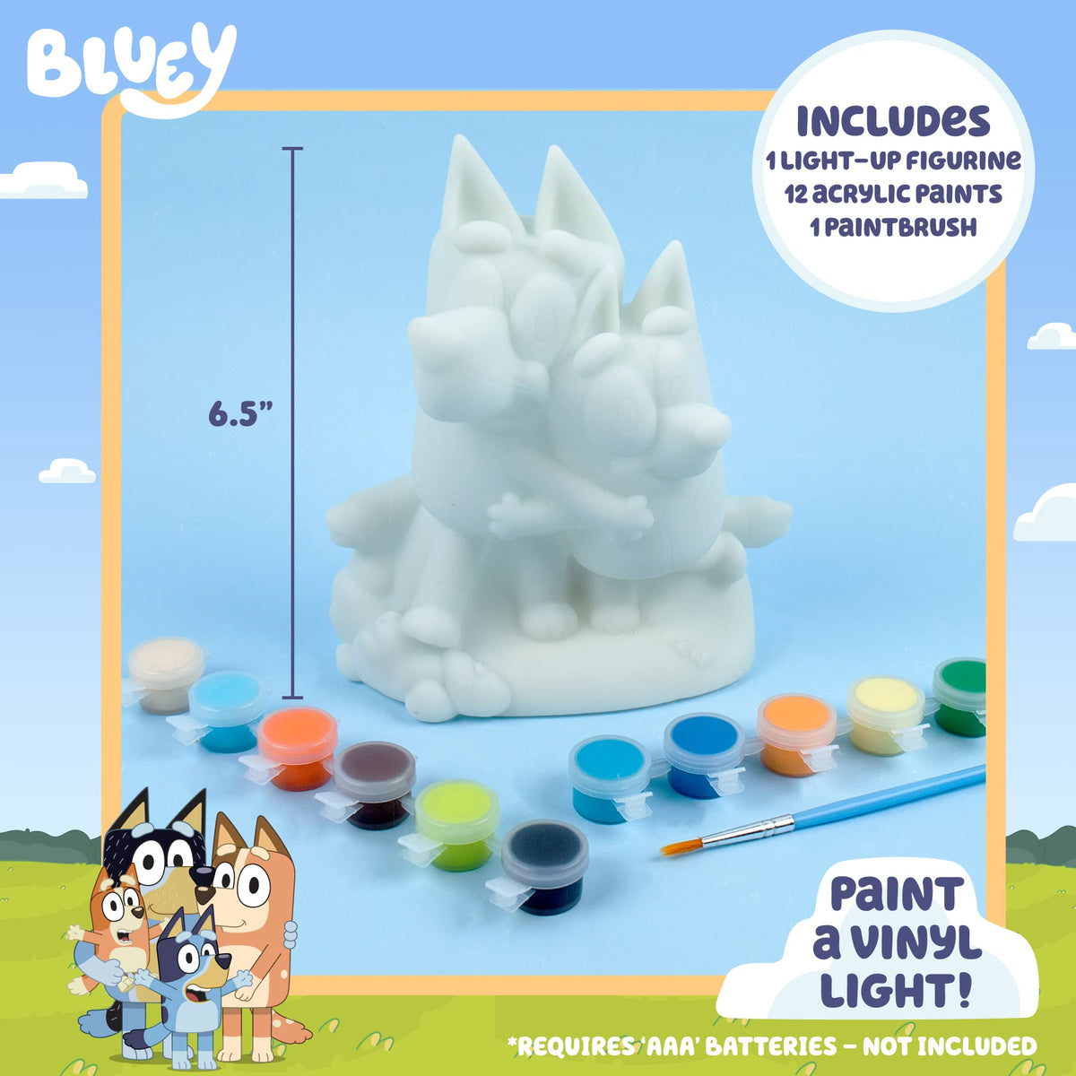 Bluey & Bingo Paint Your Own Night Lamp Art Set – Consulate X, view 3 of 8