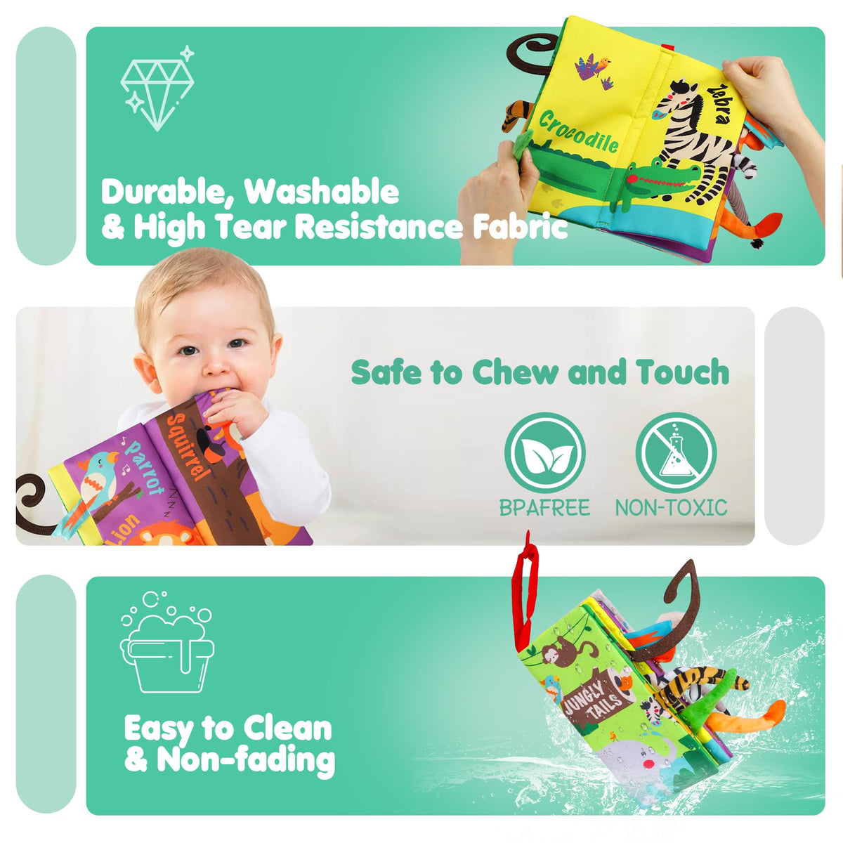 Touch and Feel Baby Soft Book – Consulate X, view 6 of 11