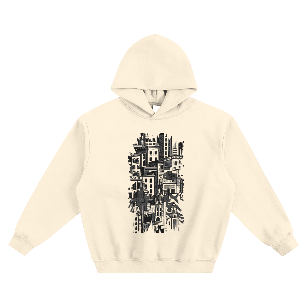 Stacked City Boxy Hoodie – Consulate X, view 6 of 7