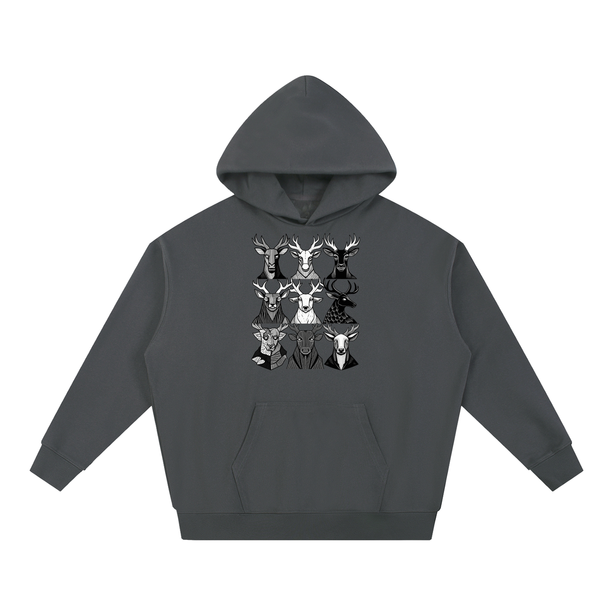 Deer Council Heavyweight Hoodie – Consulate X, view 3 of 4