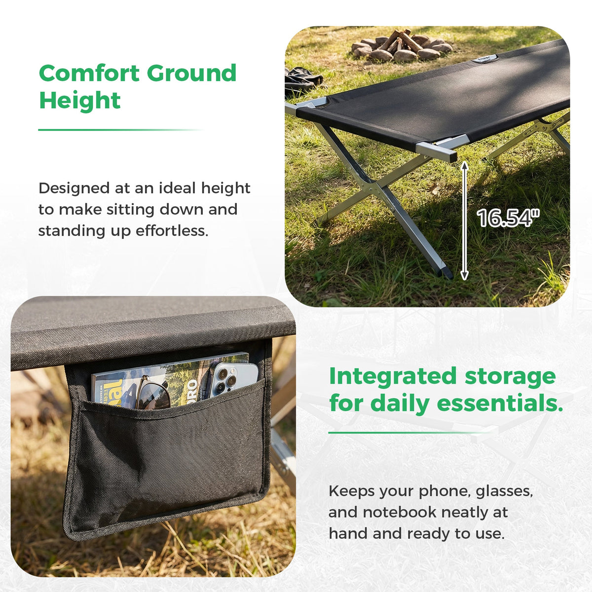 Ainfox camping cot camping bed – Consulate X, view 6 of 9