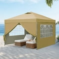 Ainfox 10 x 10 ft Pop up Canopy Tent with Sidewalls,Instant Outdoor Canopies,Shade Tents with Carrying Bag – Consulate X, view 12 of 18