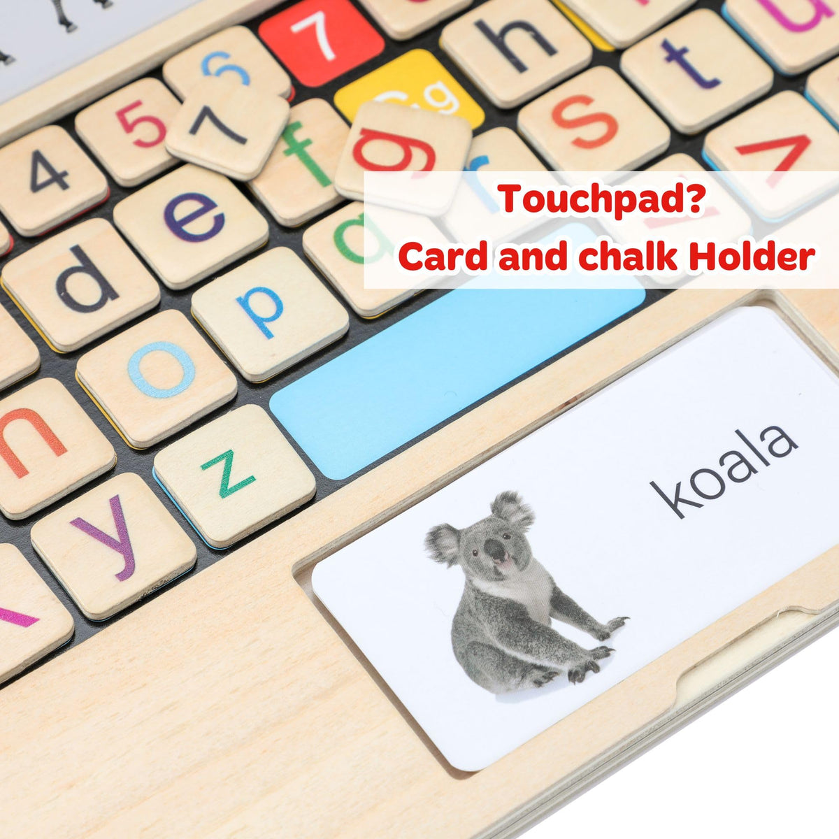 Todller First Wooden Laptop - Montessori Play & Learn Set – Consulate X, view 9 of 9