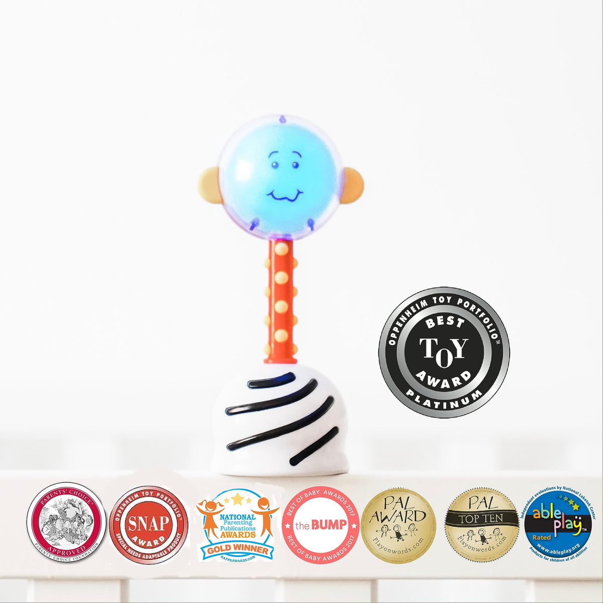 Light-Up Developmental Baby Rattle ,Infants Multi-Activity Toy – Consulate X, view 5 of 9