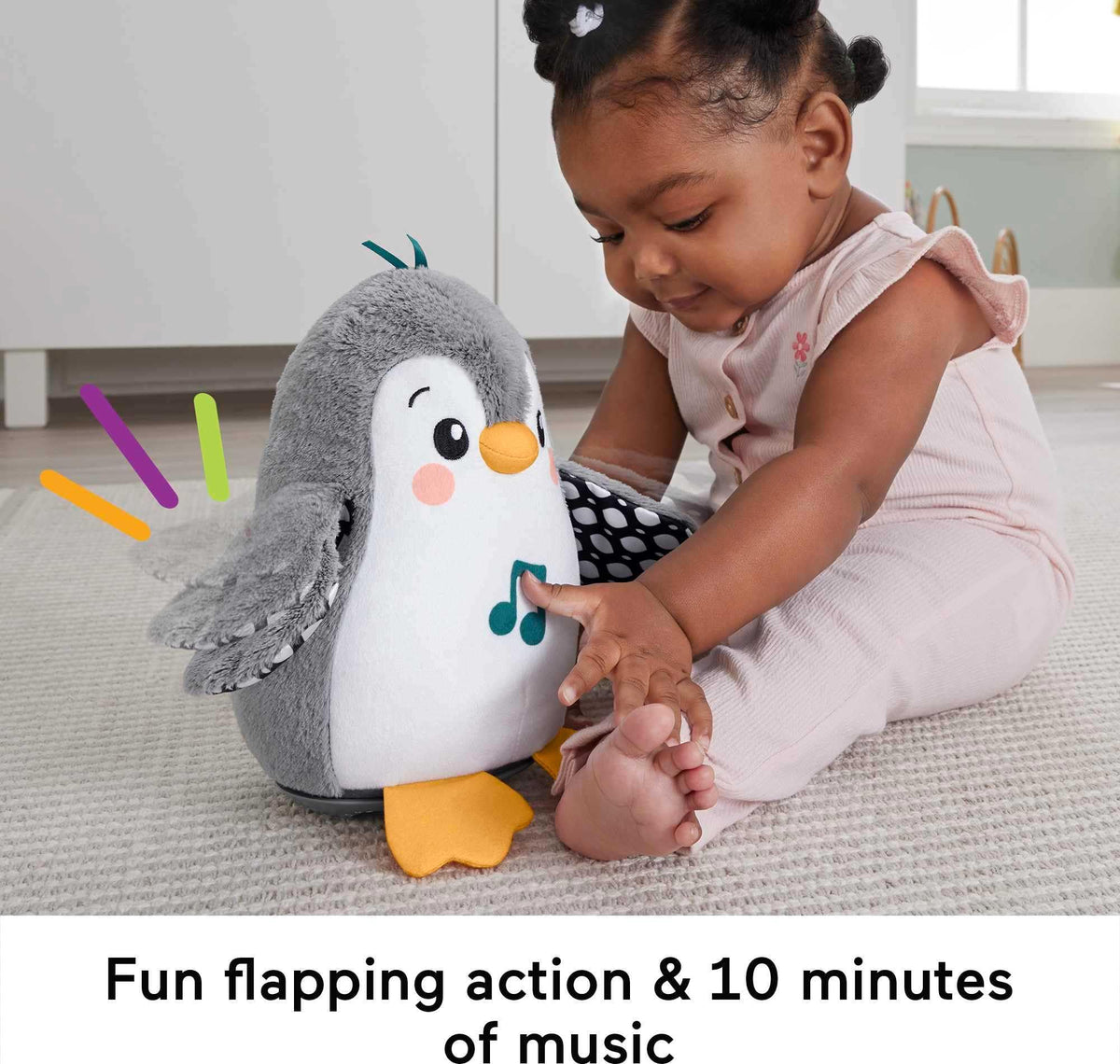 Wobble & Flap Penguin: Musical Tummy Time Buddy for Newborns – Consulate X, view 3 of 6