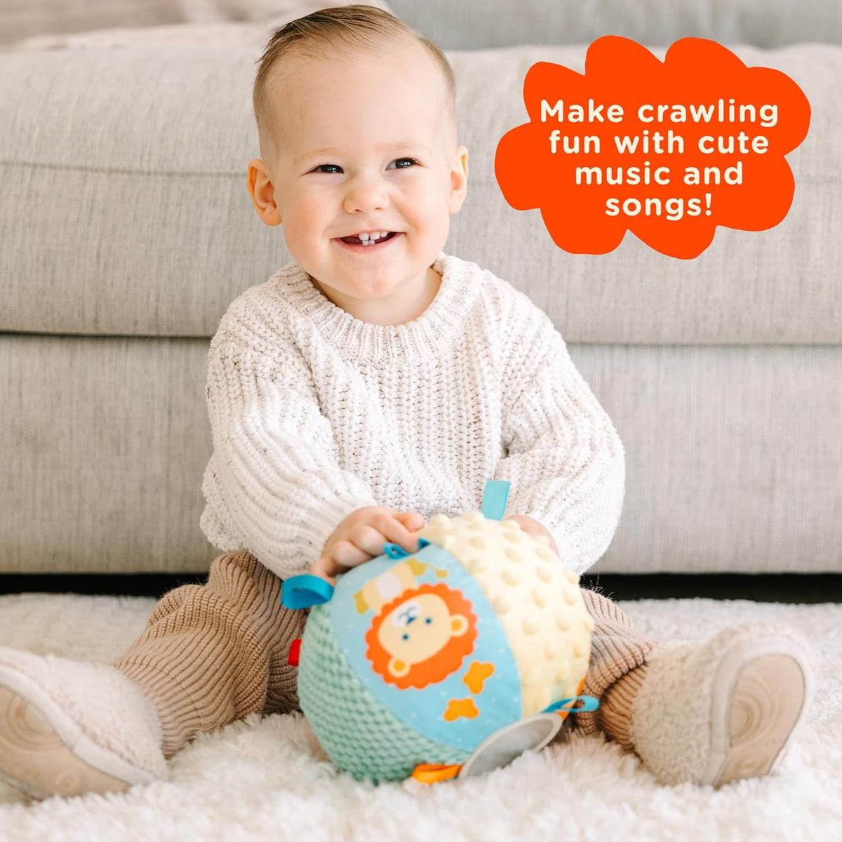 Interactive Sensory Loopy Loops Baby Ball: Kick, Play & Explore for Sensory Fun! – Consulate X, view 4 of 5