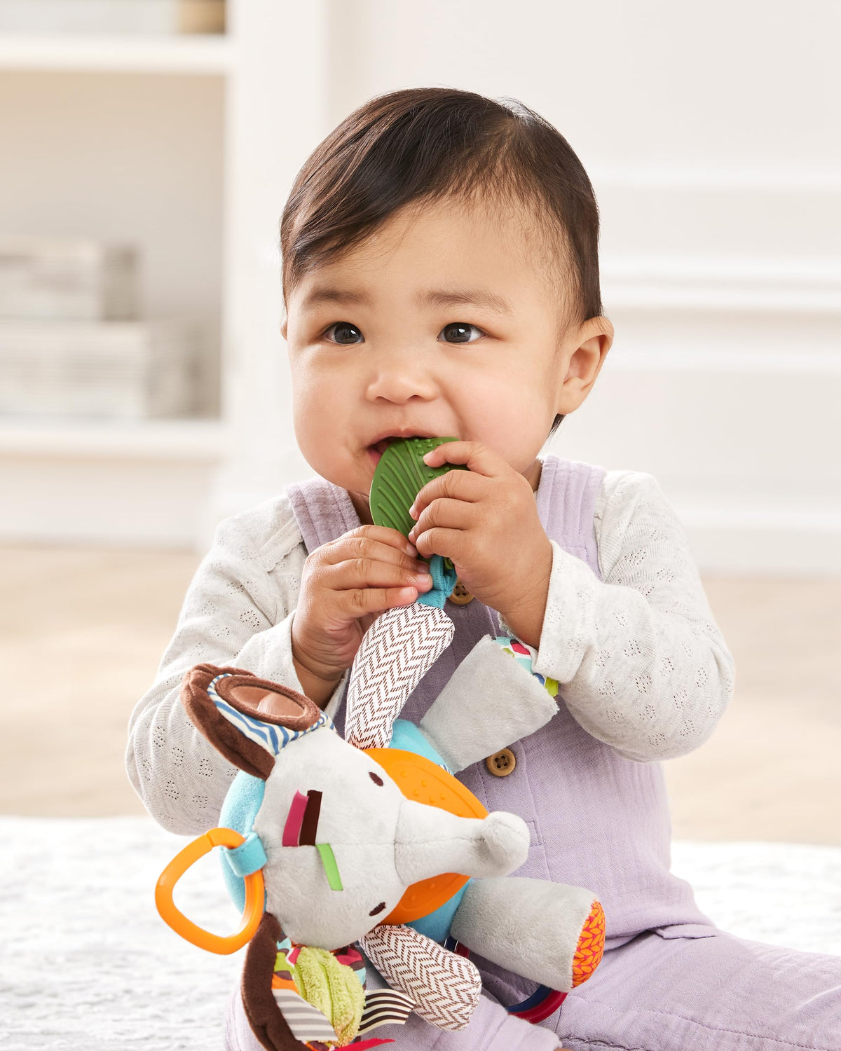 Elephant Teether with Rattles, Crinkles & On-the-Go Playtime Fun! – Consulate X, view 3 of 7