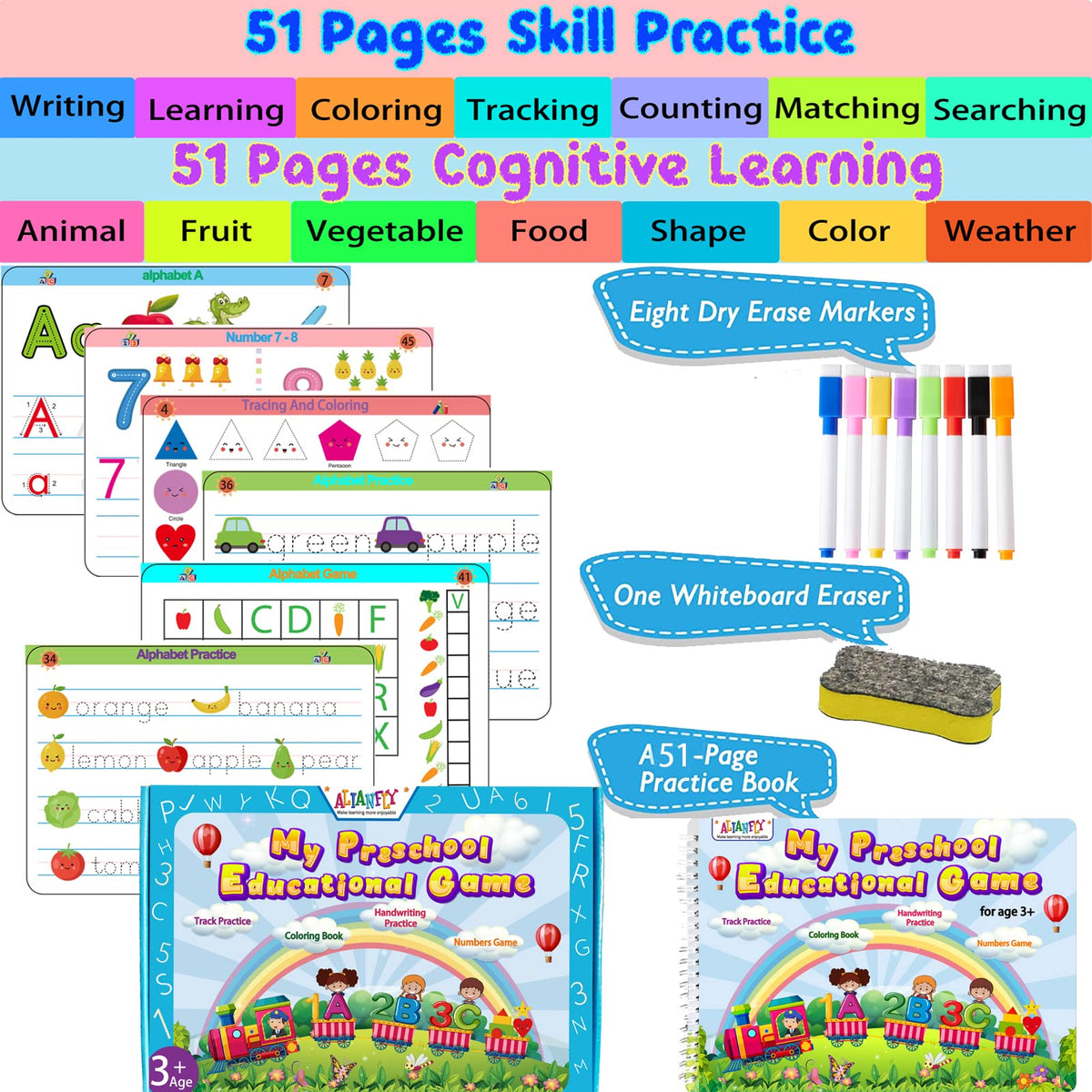 Preschool Learning Activities - First Learning Adventure Workbook – Consulate X, view 3 of 7