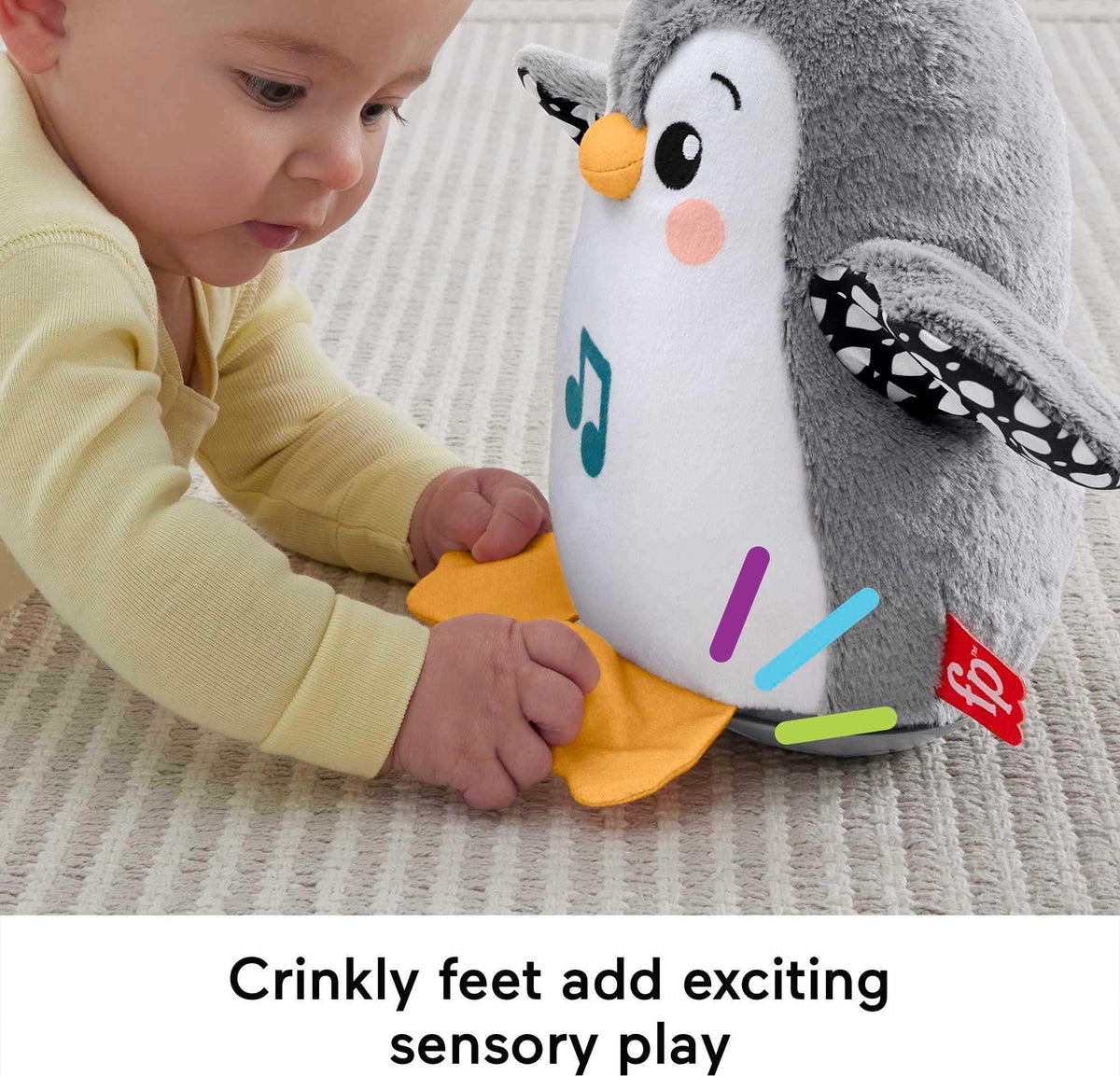 Wobble & Flap Penguin: Musical Tummy Time Buddy for Newborns – Consulate X, view 5 of 6