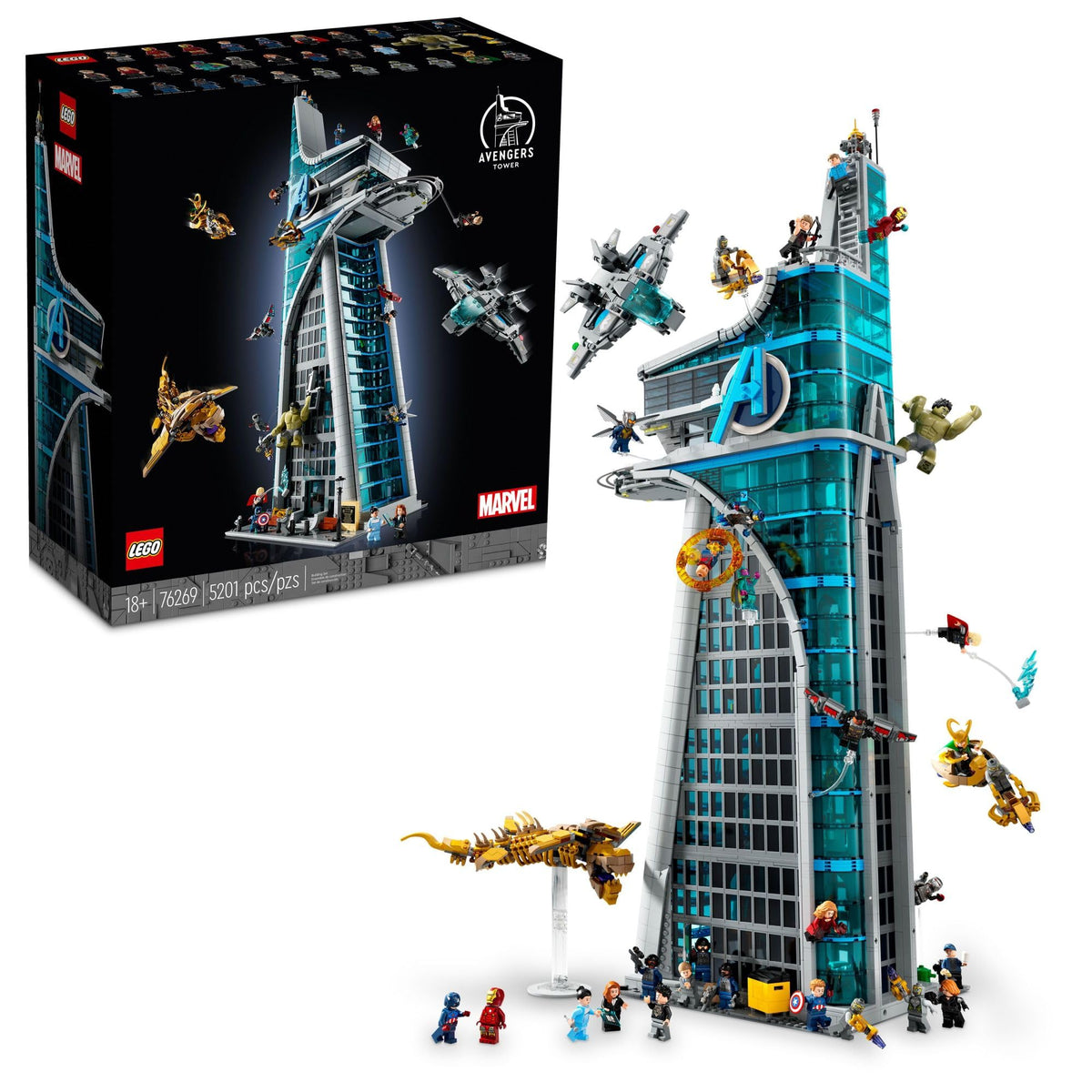 Epic Marvel Avengers Tower LEGO Set – Consulate X, view 1 of 5