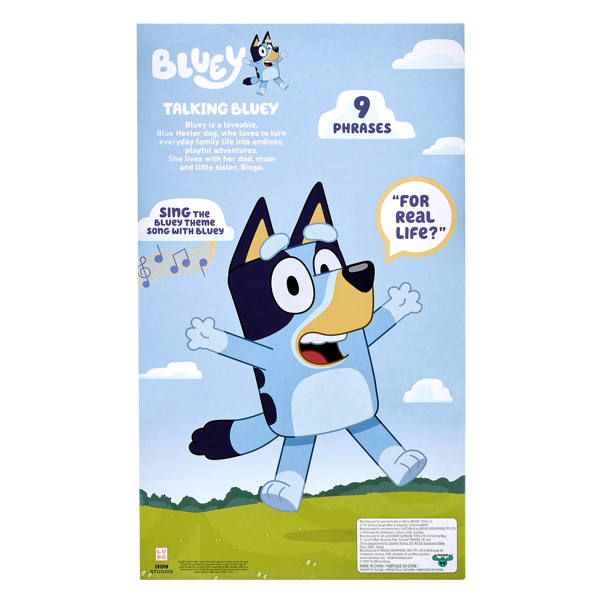 Talking Bluey - Interactive 13" Sing Along Plush – Consulate X, view 9 of 16