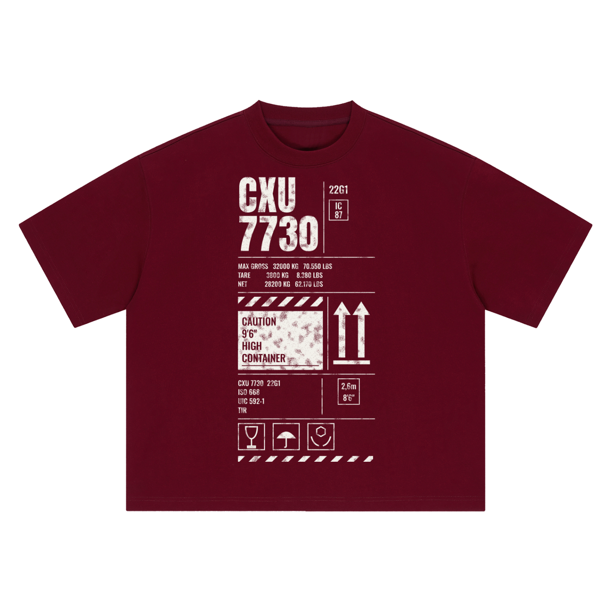 CXU 7730 Container Heavyweight Tee – Consulate X, view 6 of 7