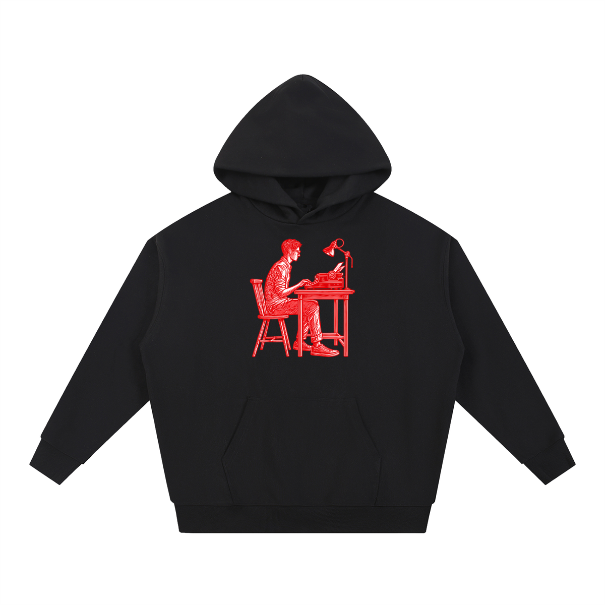 Night Shift Typist Heavyweight Hoodie – Consulate X, view 1 of 4