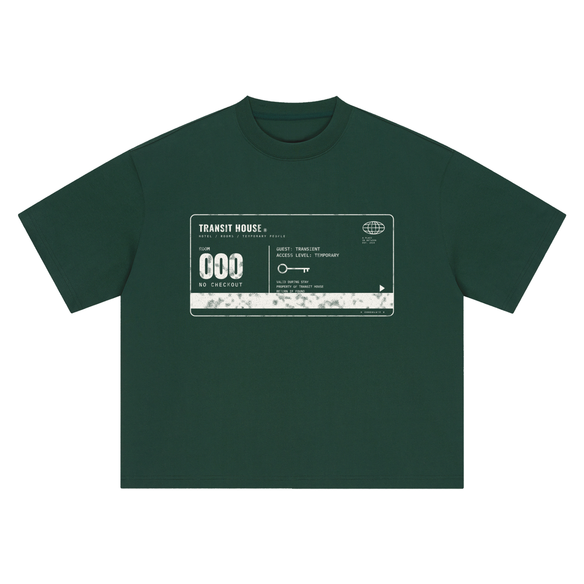 Transit House Key Card Heavyweight Tee – Consulate X, view 7 of 7