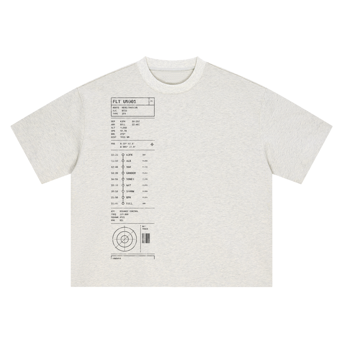 Flight Plan UN001 Heavyweight Tee - White – Consulate X, view 6 of 8