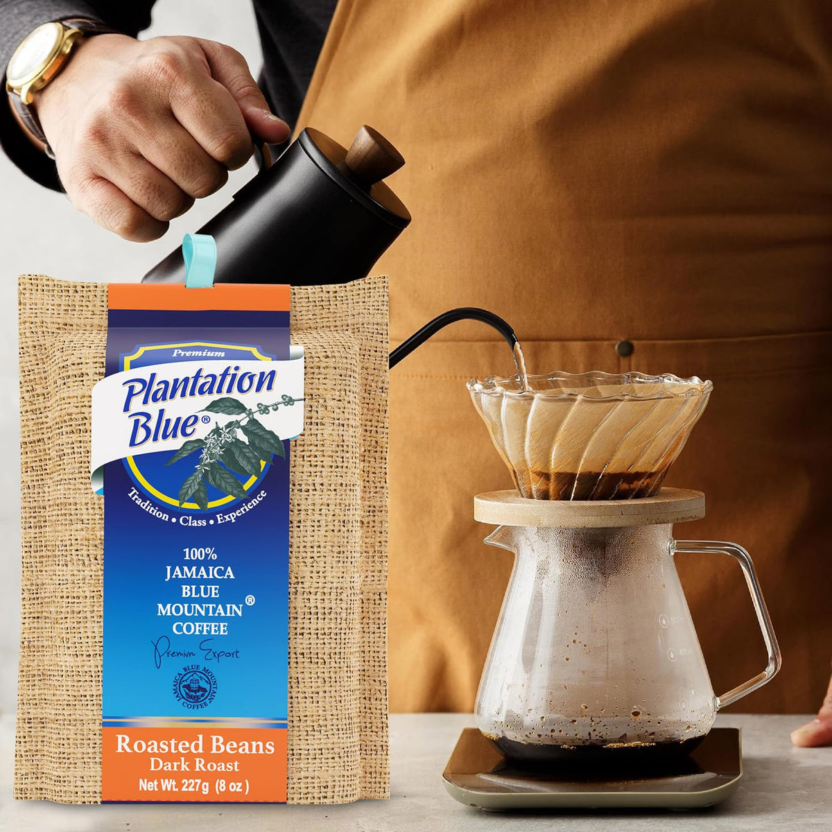 Plantation Blue 100% Jamaica Blue Mountain Coffee — Dark Roast Whole Beans | 8oz | JACRA Certified – Consulate X, view 5 of 9
