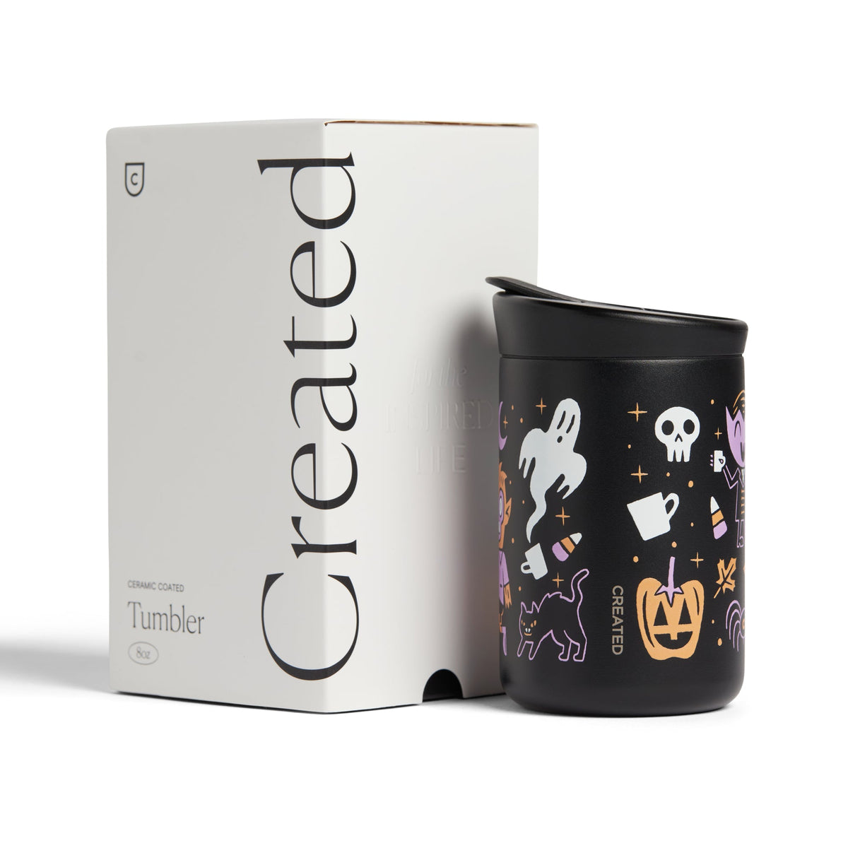 Kevin Tudball - Monster Mash -  8oz Nomad Flip Tumbler – Consulate X, view 4 of 4