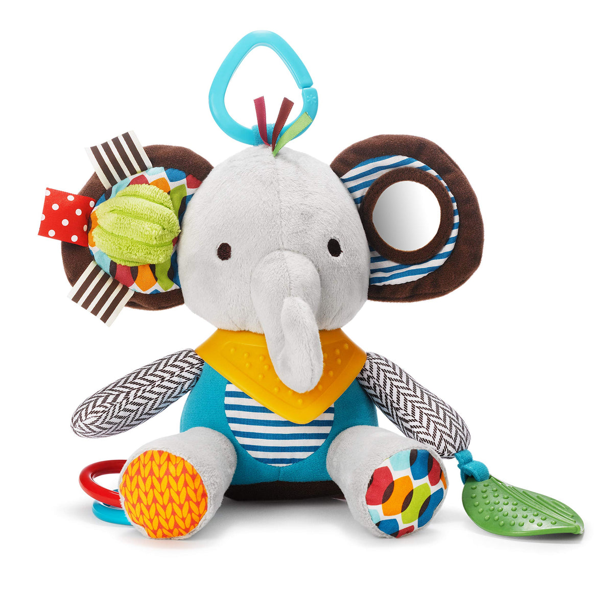 Elephant Teether with Rattles, Crinkles & On-the-Go Playtime Fun! – Consulate X, view 1 of 7