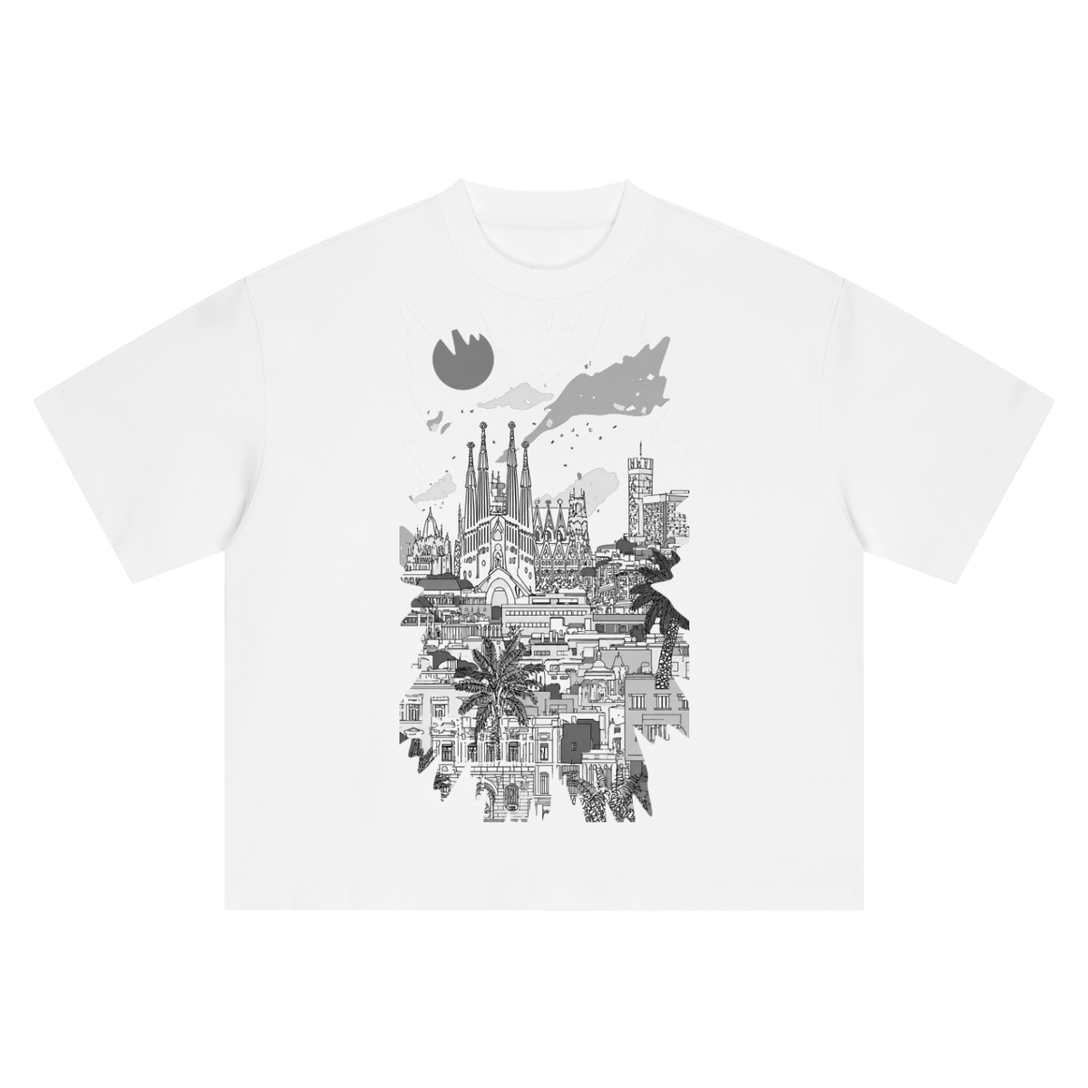 Barcelona Skyline Heavyweight Tee – Consulate X, view 11 of 16