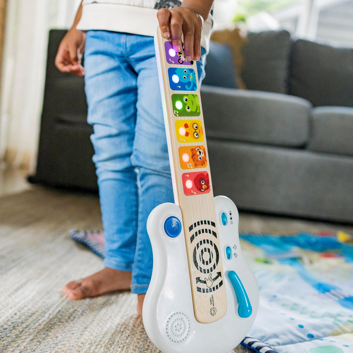 Light Up Strum Along Magic Touch Wooden Guitar – Consulate X, view 6 of 9