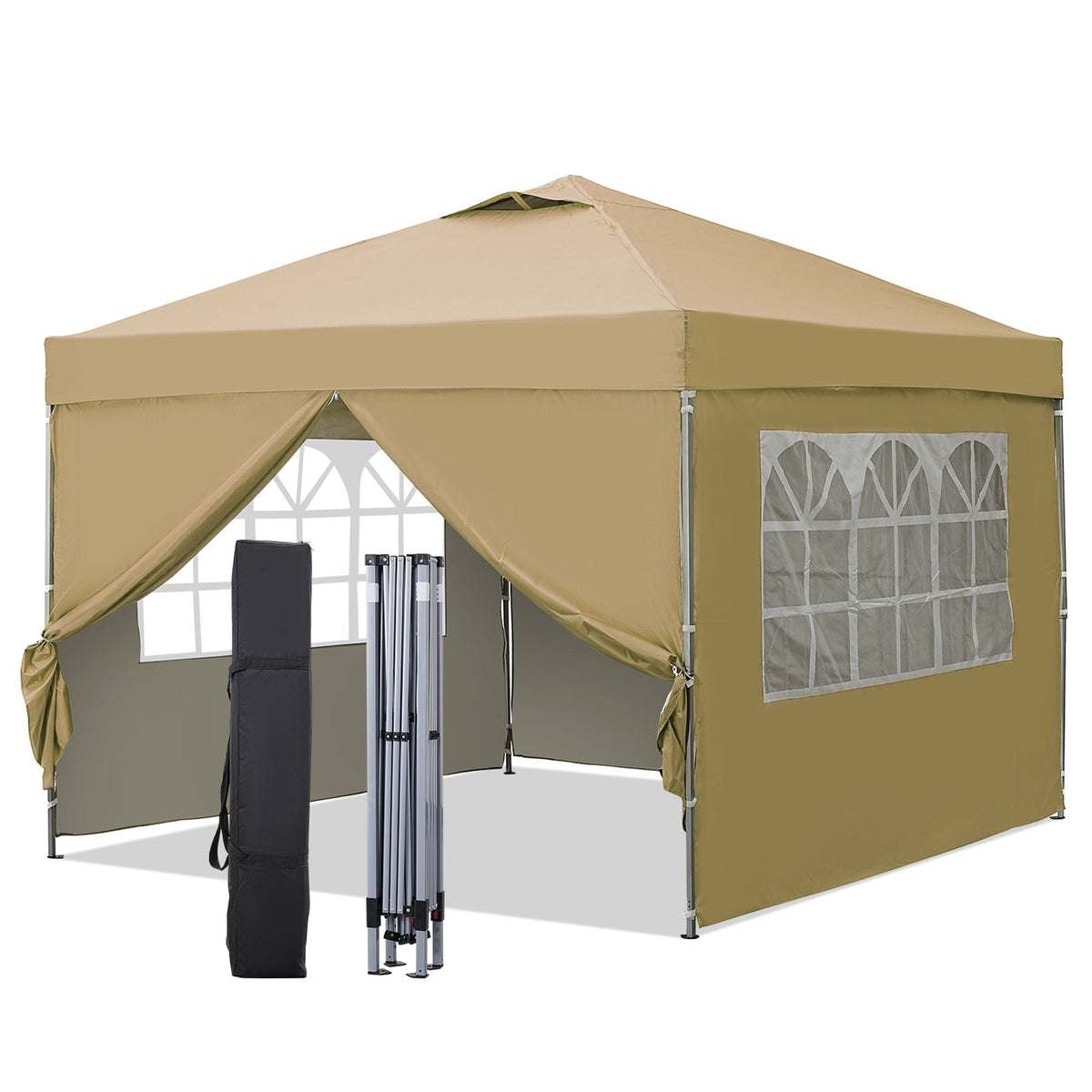 Ainfox 10 x 10 ft Pop up Canopy Tent with Sidewalls,Instant Outdoor Canopies,Shade Tents with Carrying Bag – Consulate X, view 2 of 18