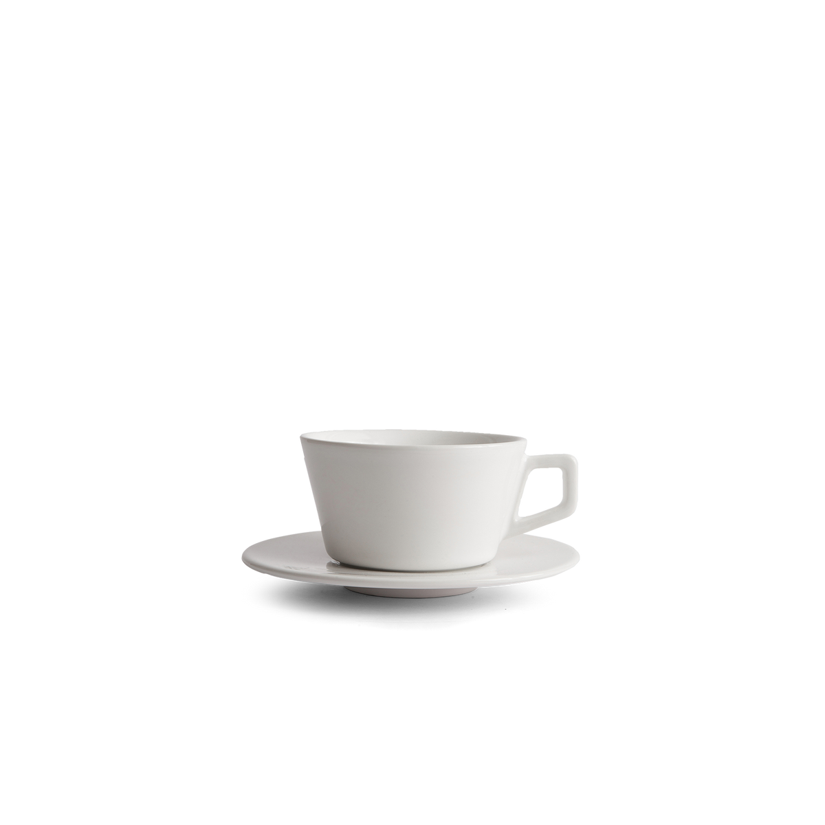 8oz Small Latte Cup & Saucer - White – Consulate X, view 1 of 1