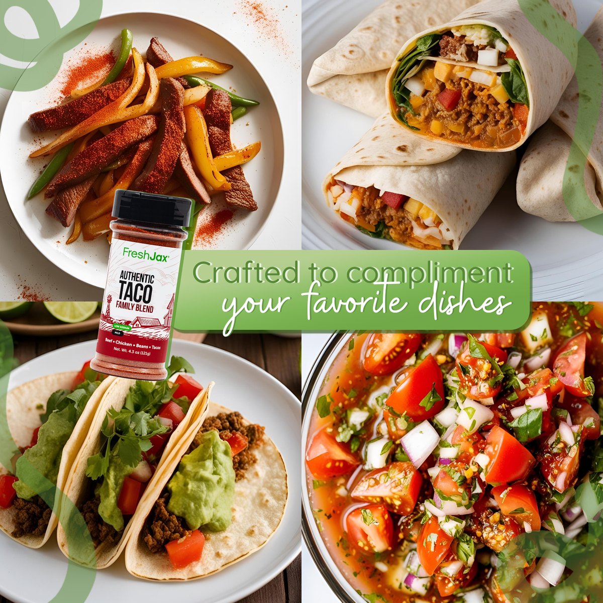 Low Sodium Taco Seasoning | Clean Label, GLP-1 Friendly Mexican Spice – Consulate X, view 2 of 5