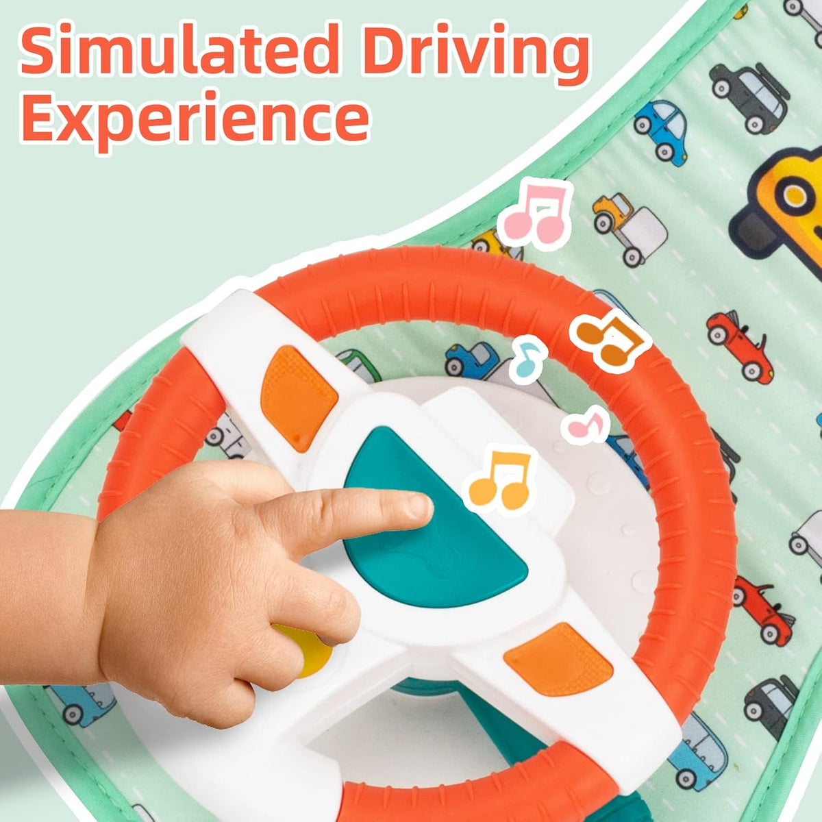 Little Driver Baby Car Seat Toy with Music & Mirror 6–12 Months – Consulate X, view 4 of 8