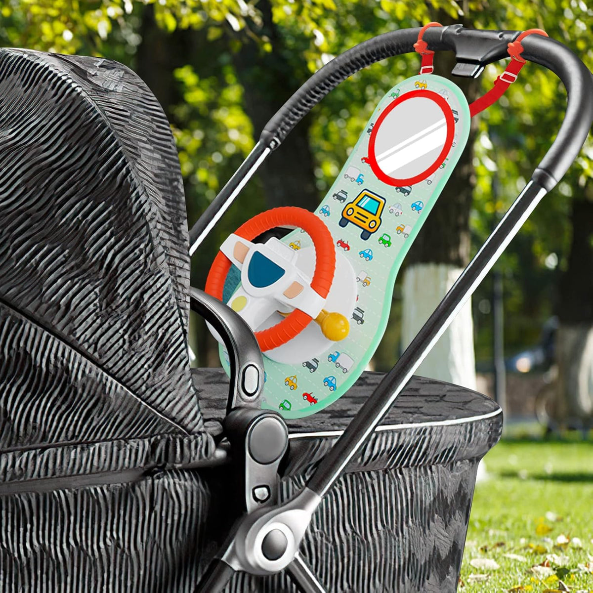 Little Driver Baby Car Seat Toy with Music & Mirror 6–12 Months – Consulate X, view 6 of 8