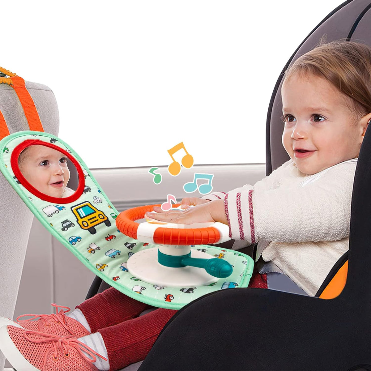 Little Driver Baby Car Seat Toy with Music & Mirror 6–12 Months – Consulate X, view 8 of 8
