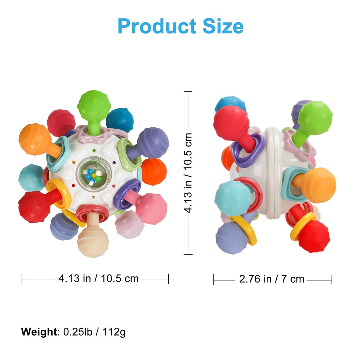 Montessori Sensory Teething Toy for Babies - Tiny Hands Big Discoveries :) – Consulate X, view 2 of 7