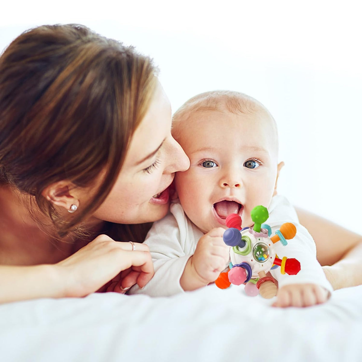Montessori Sensory Teething Toy for Babies - Tiny Hands Big Discoveries :) – Consulate X, view 7 of 7