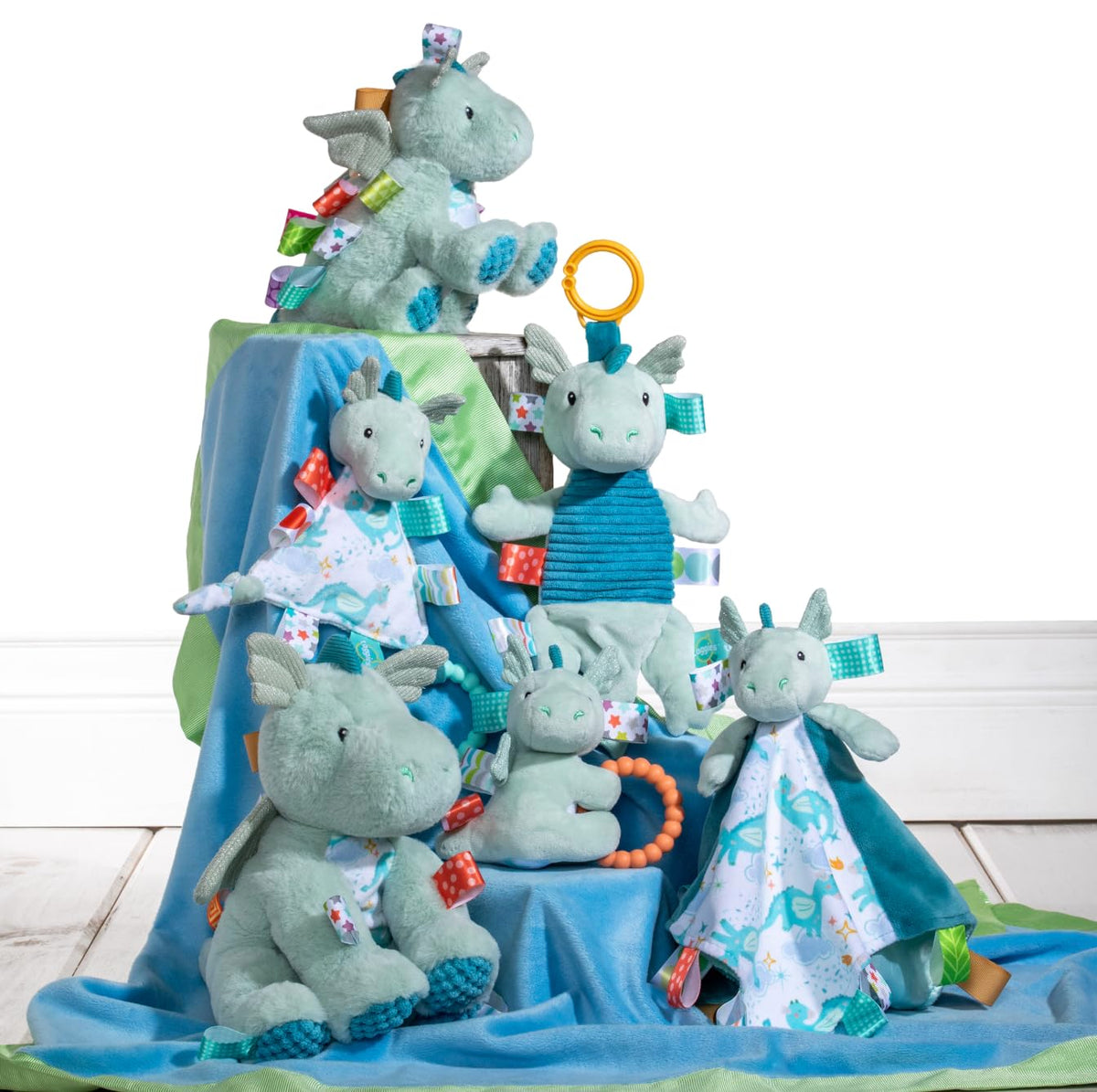 Soft Sensory Plush Baby Toy with Rattles & Teething Features for Infants – Consulate X, view 6 of 7