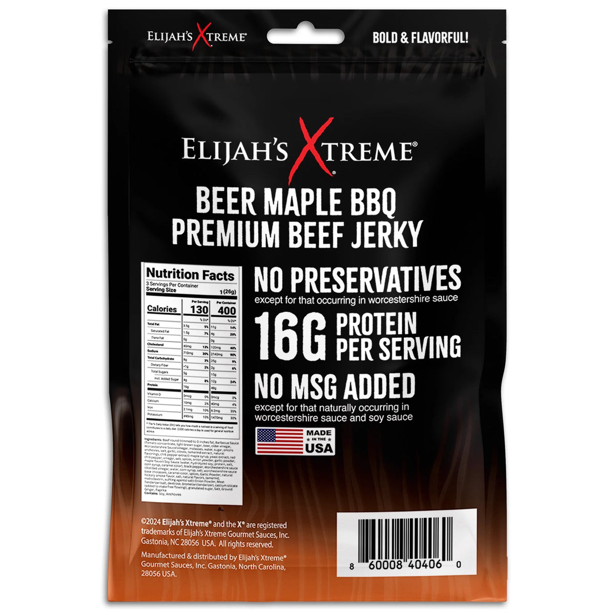 Elijah’s Xtreme Beef Jerky Bulk Trio - 6 bags of Each Flavor, 18 bags total (3lbs) – Consulate X, view 9 of 10