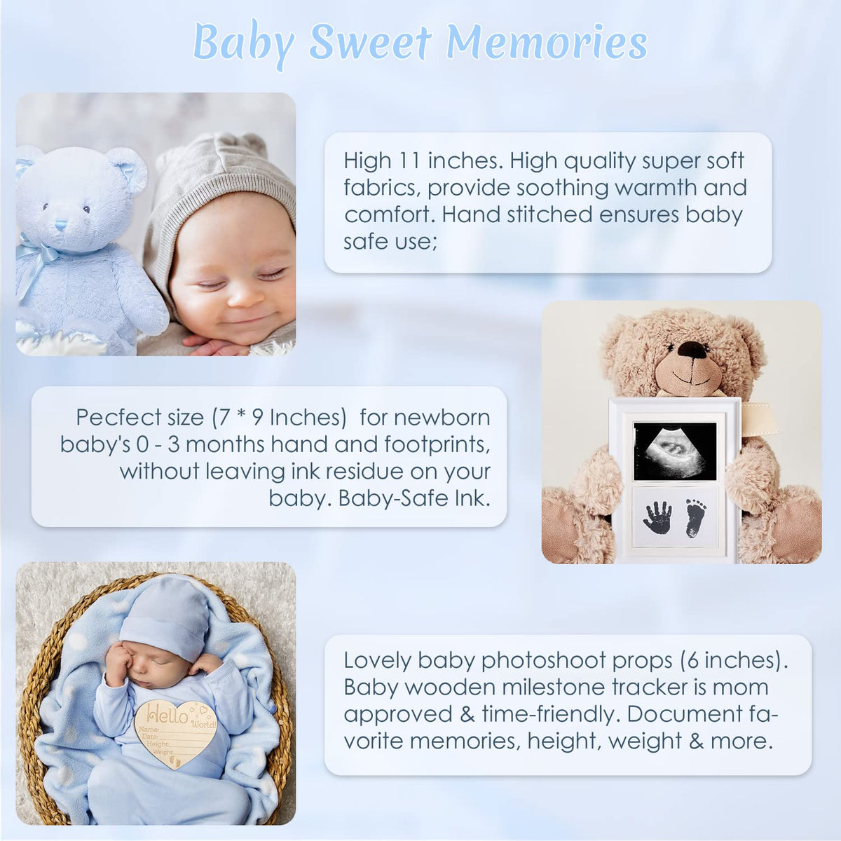 Baby Box Set 14 Essentials for Newborns in a Charming Gift Basket – Consulate X, view 4 of 7