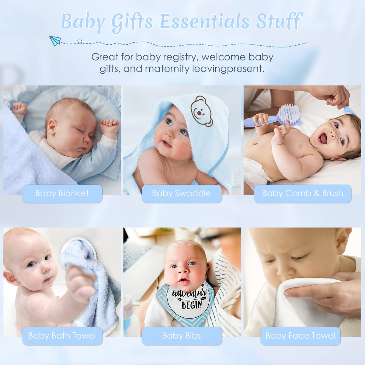 Baby Box Set 14 Essentials for Newborns in a Charming Gift Basket – Consulate X, view 6 of 7