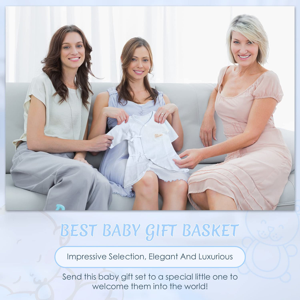Baby Box Set 14 Essentials for Newborns in a Charming Gift Basket – Consulate X, view 7 of 7